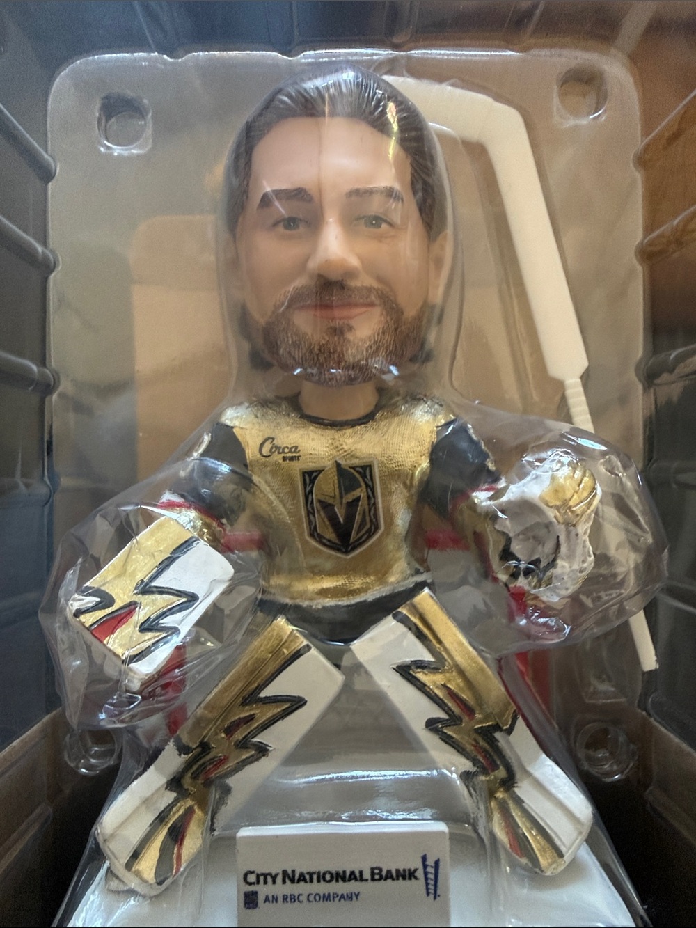 Las Vegas Knights 33 Adin Hill Goalie Bobblehead - City National Bank Edition
